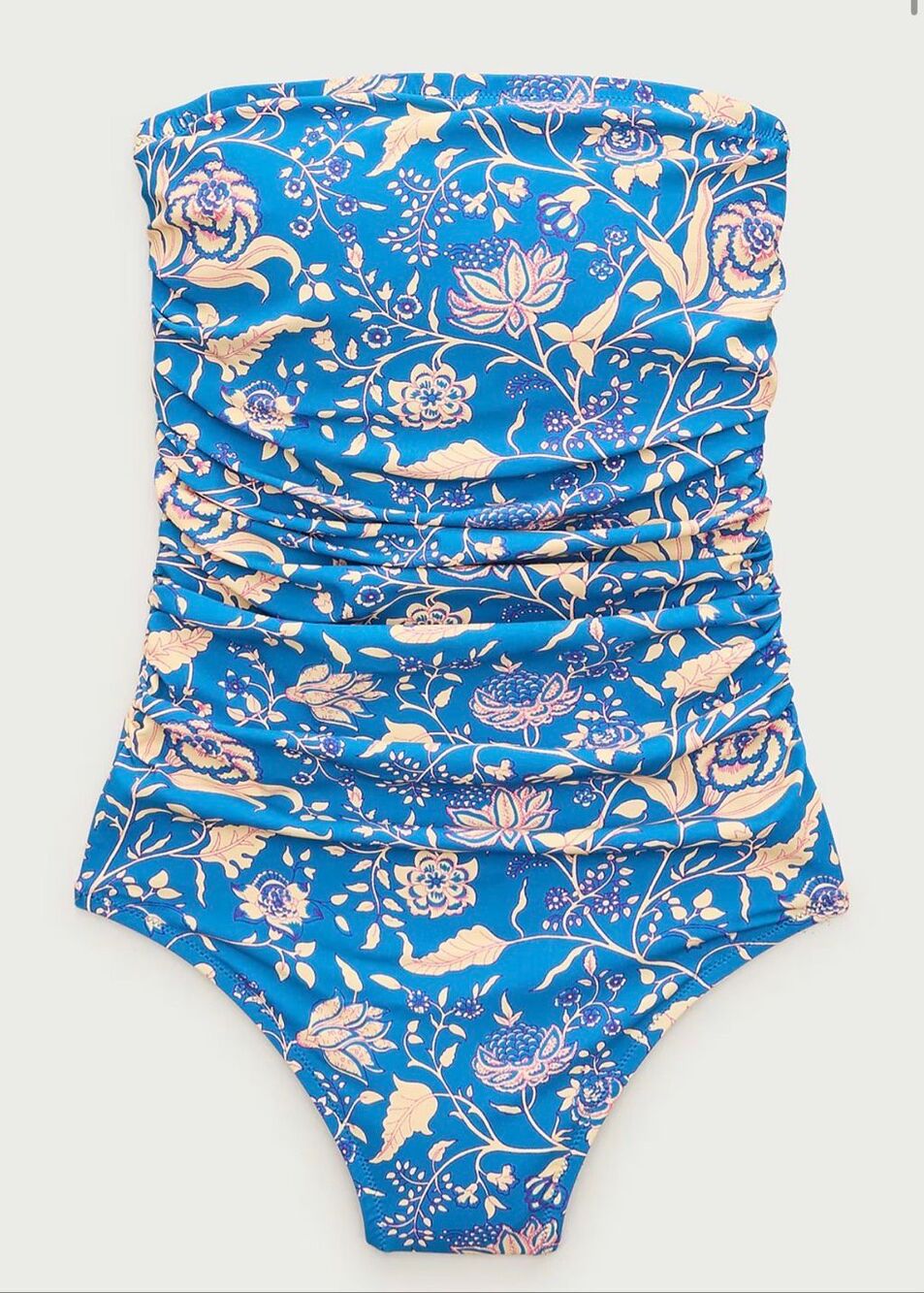 J. Crew Gemma ruched bandeau one-piece in floral print NWT size 8 - Picture 5 of 8